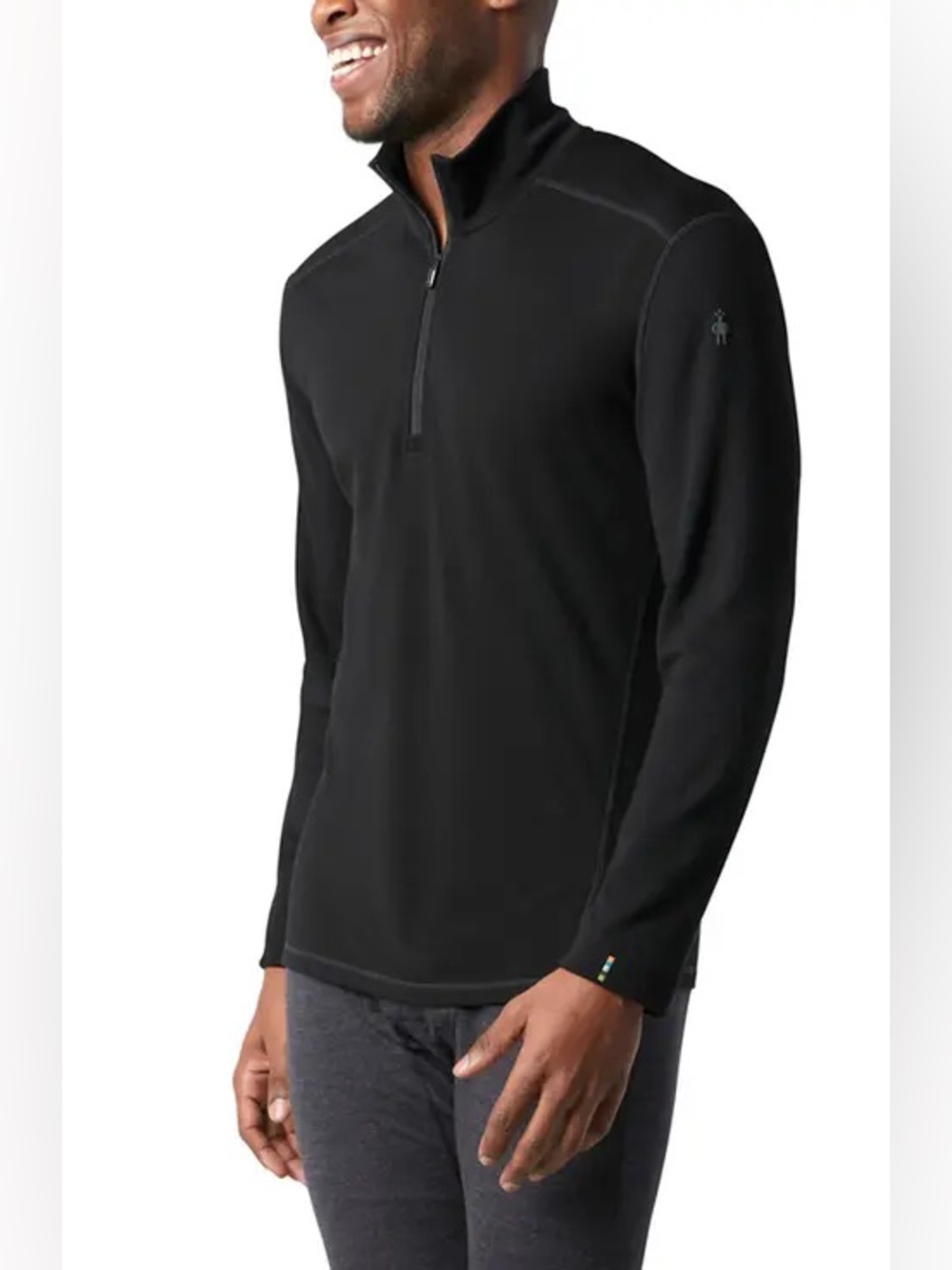 Smartwool quarter zip black men’s medium